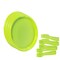Reusable Cutlery Set of 4 Plastic Plates, Spoons, Forks and Knives for Baby and Toddlers